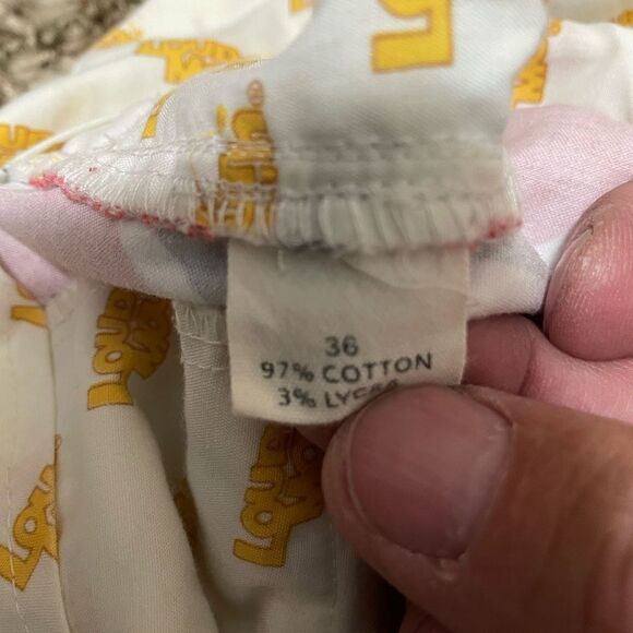 LoudMouth Golf Shorts Red White Cotton Lycra Men's Sz 36 - Picture 5 of 6